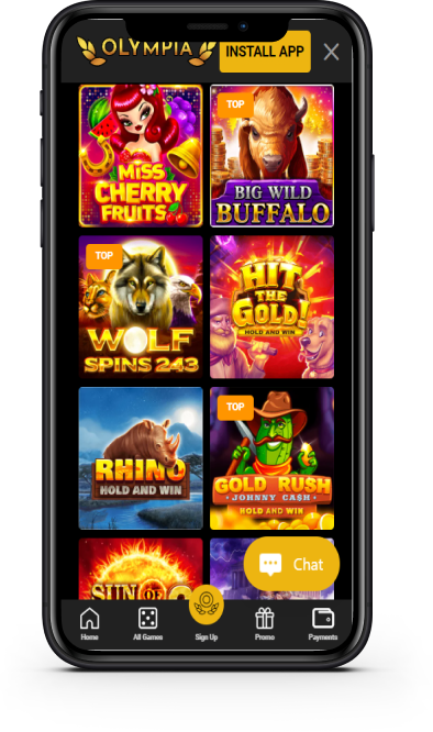 Olympia Casino mobile app — play pokies on your phone